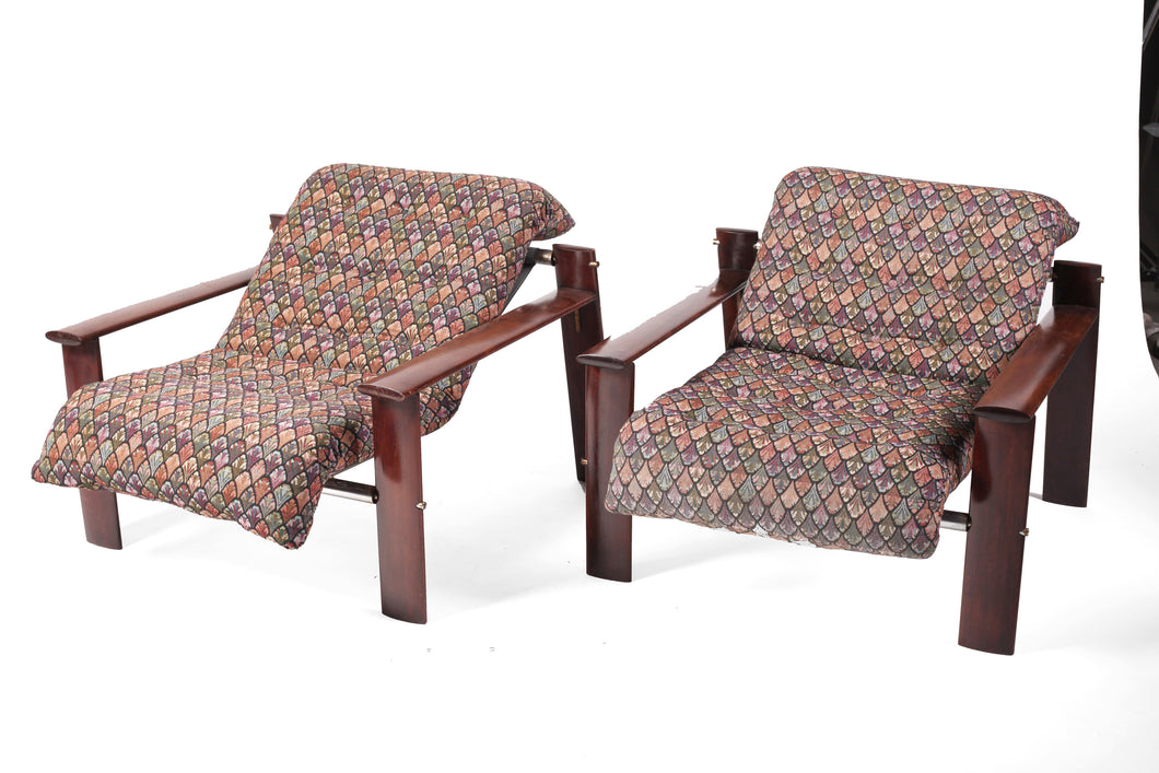 Set of Percival Lafer Low Lounge Chairs