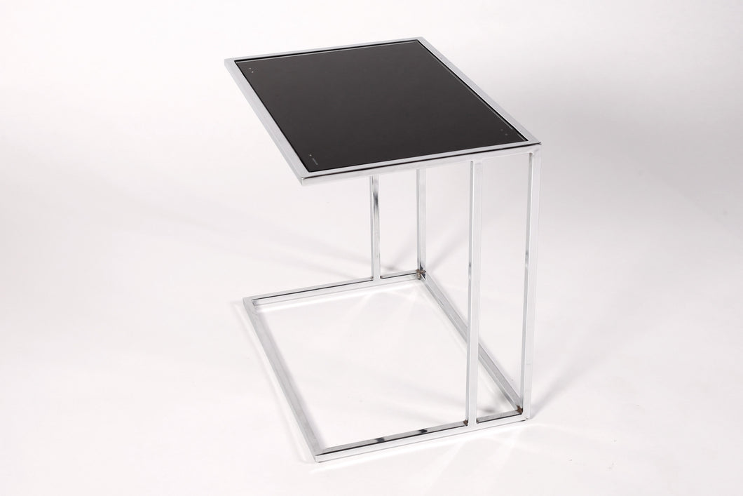 Steel and Glass Side Table