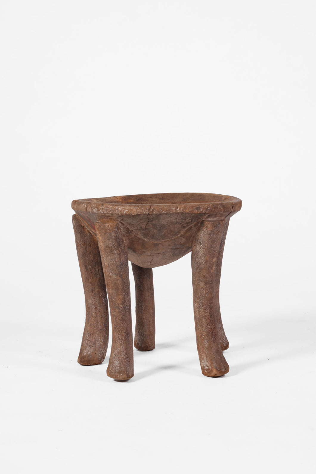 African Hand-carved Side Table