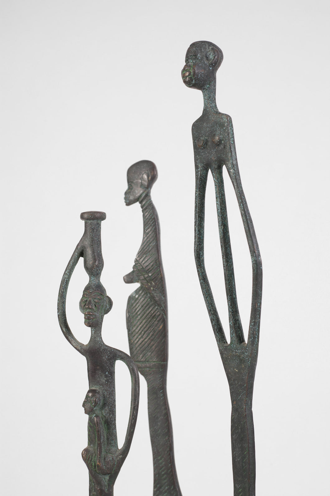 Set of African Bronze Figurines