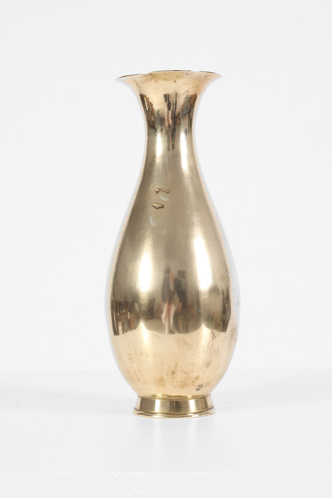 Mid-century Brass Fluted Vase
