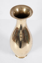 Load image into Gallery viewer, Mid-century Brass Fluted Vase
