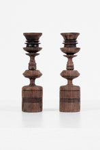 Load image into Gallery viewer, Pair of Hand-carved Candle Sticks
