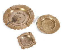 Load image into Gallery viewer, Set of Brass Ashtrays
