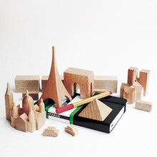 Load image into Gallery viewer, Muji Wooden Paris Building Blocks
