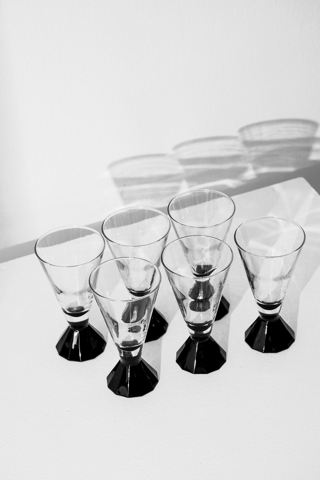 Set of Art Deco Champagne Glasses