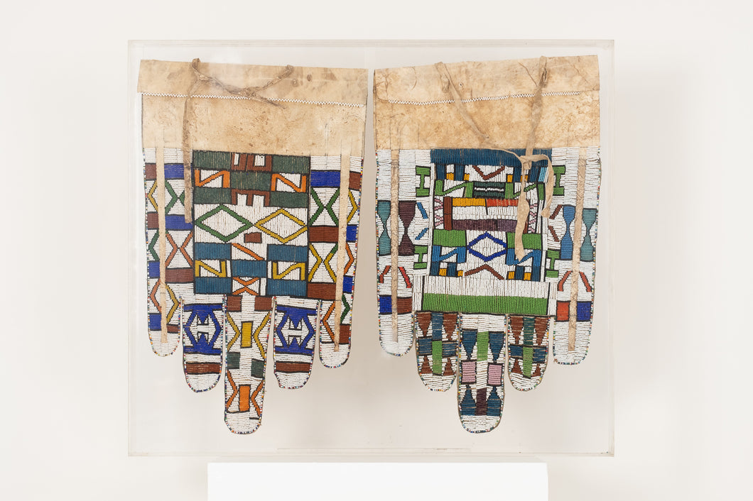 Pair of Ndebele Beaded Aprons
