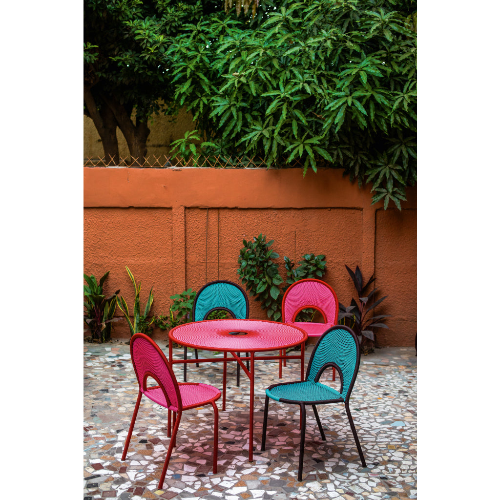 Sebastian Herkner Banjooli Dining Table (Pink/Red)